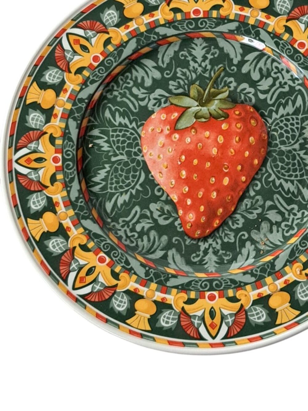 Villeroy & Boch Gallo Design Dessert Plate 8.5” Strawberries Art Deco Germany